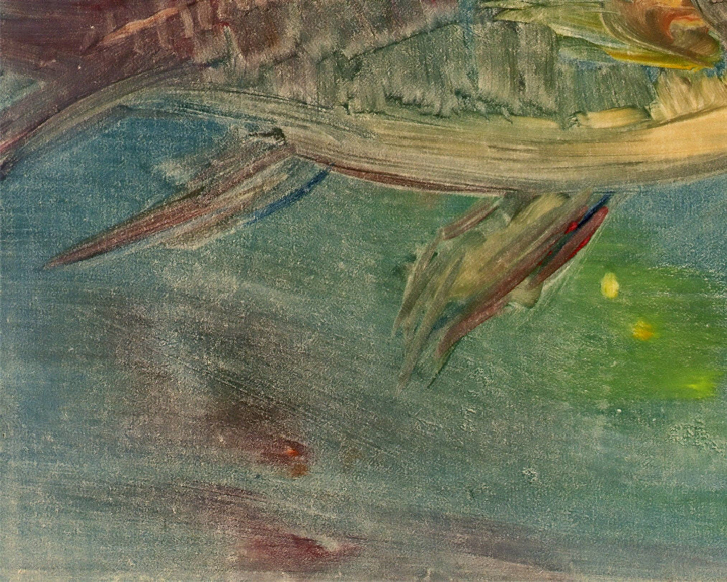 Woman riding a fish print | Xavier Martinez