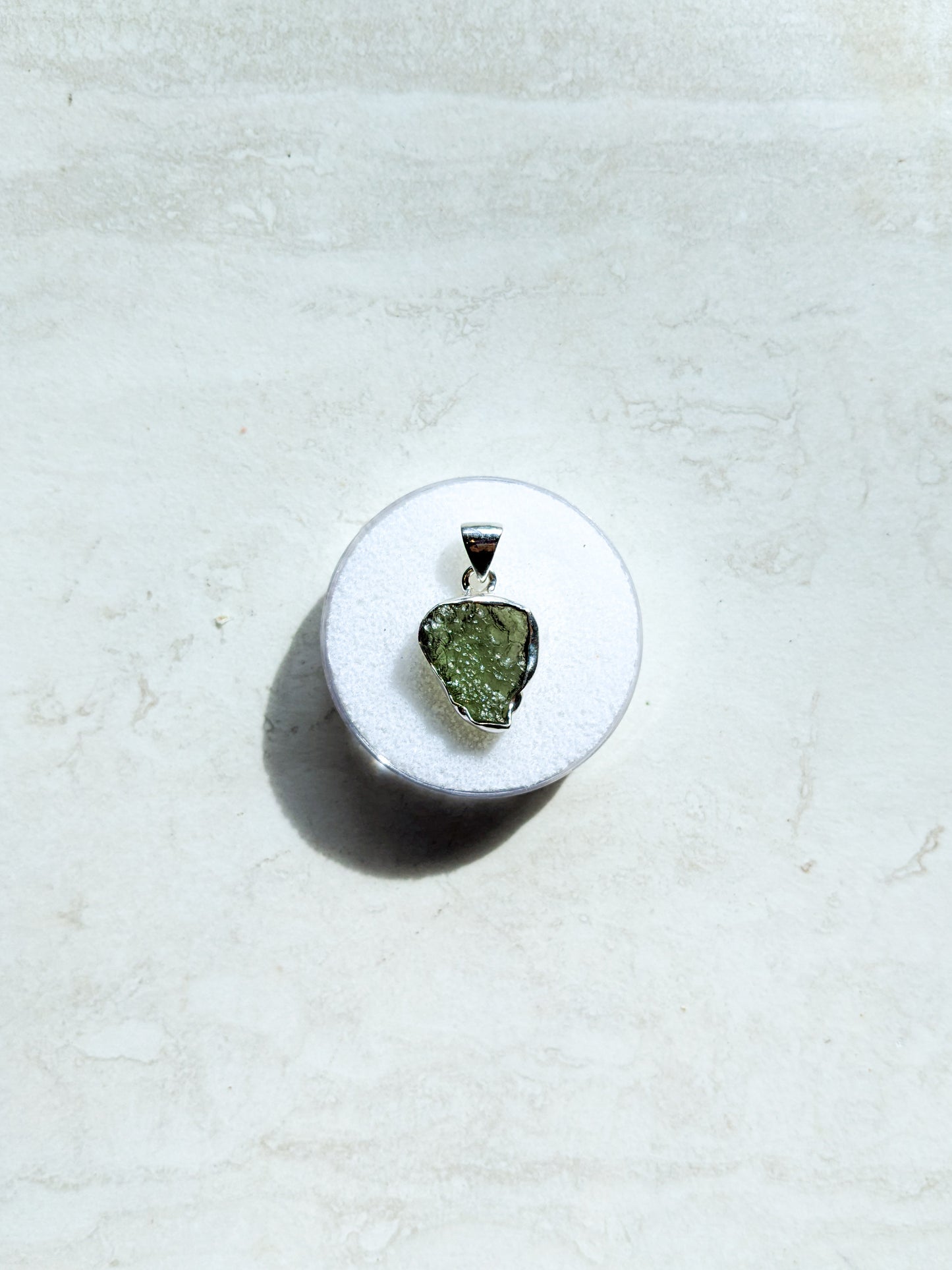 Sterling Silver Moldavite Pendants