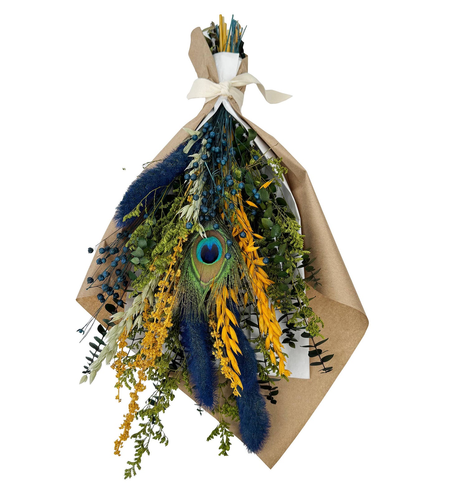 Peacock Floral Bouquet | Dried Flowers