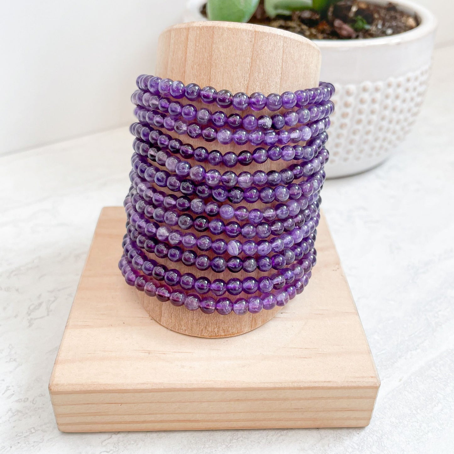 4mm Assorted Crystal Bead Bracelets