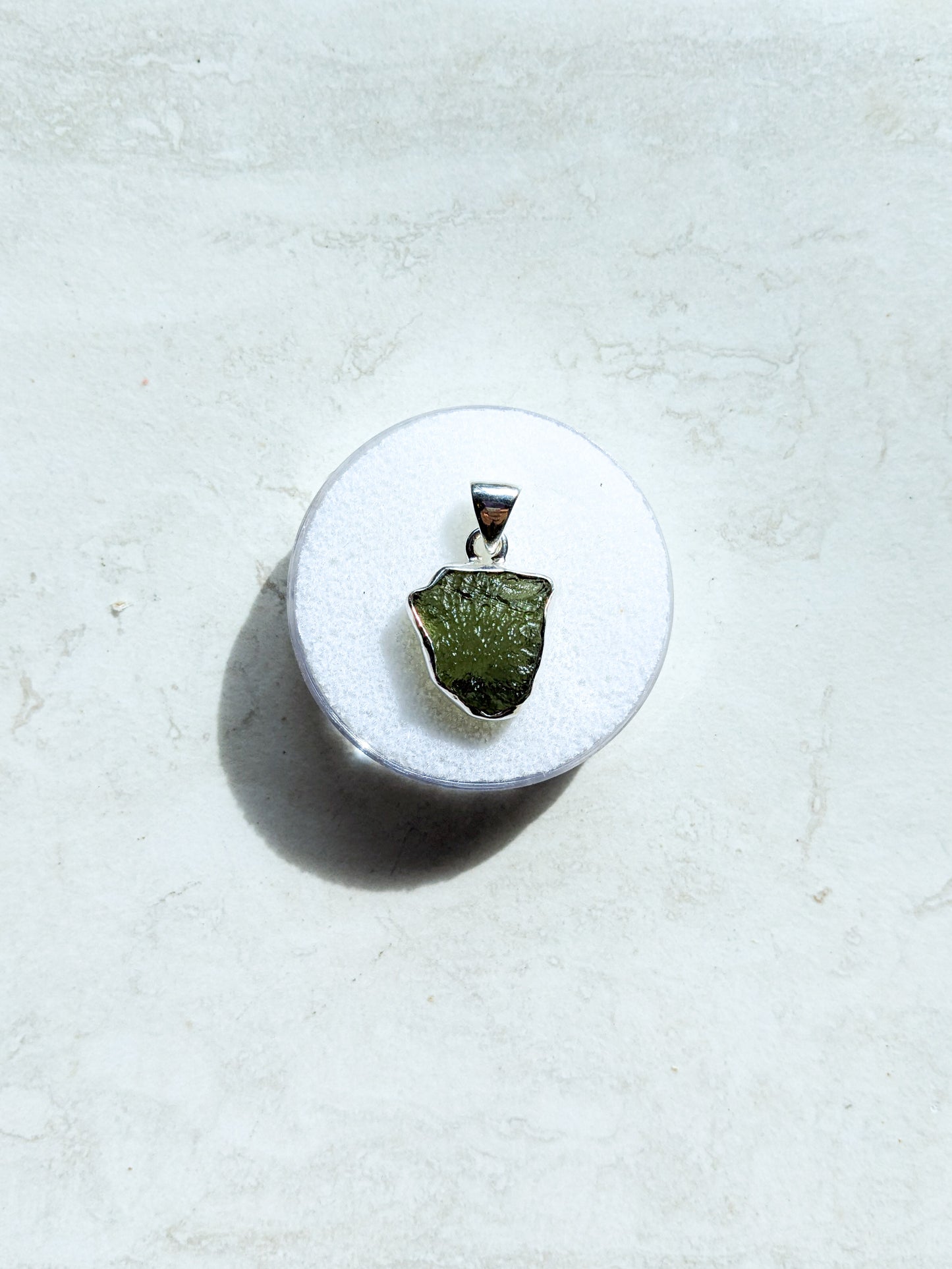 Sterling Silver Moldavite Pendants
