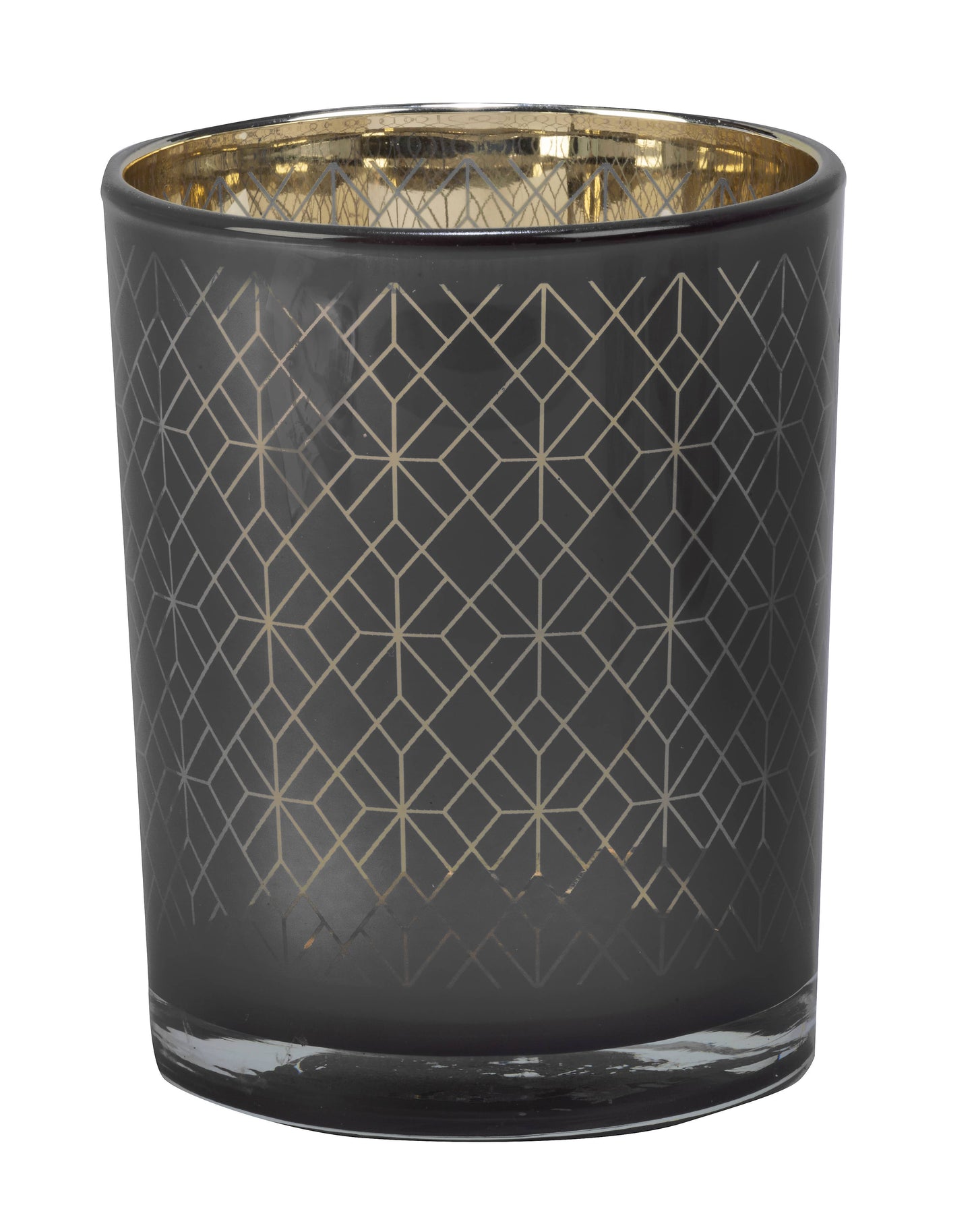 Silver Geometric Tealight Holder 3" x 3" - Box of 6