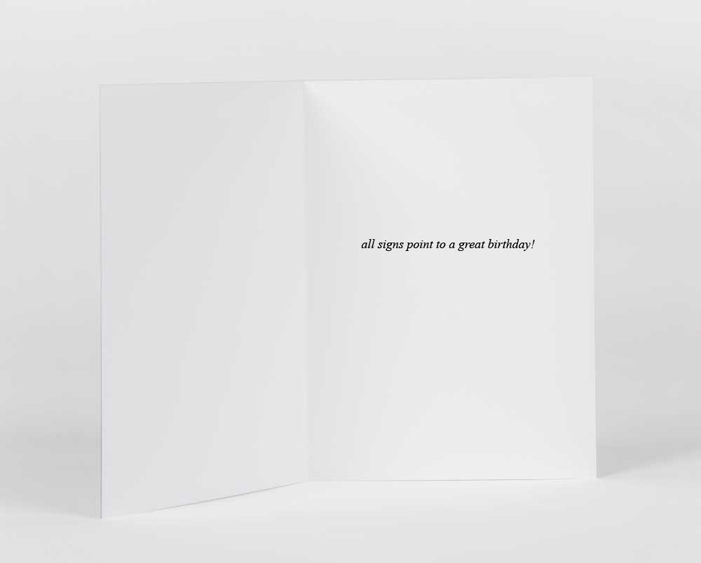 All Signs Point Greeting Card