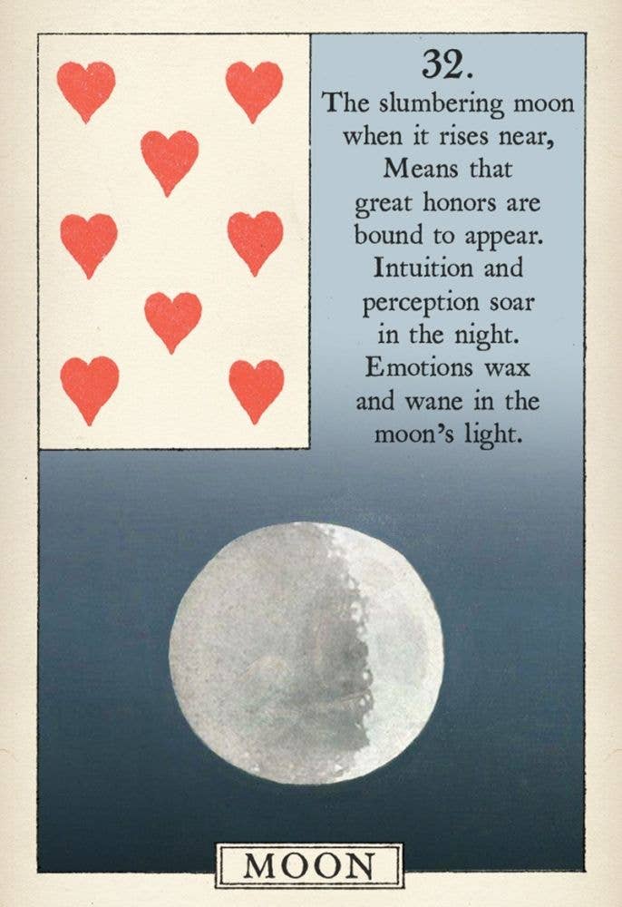 Blue Bird Lenormand Fortune Telling Cards