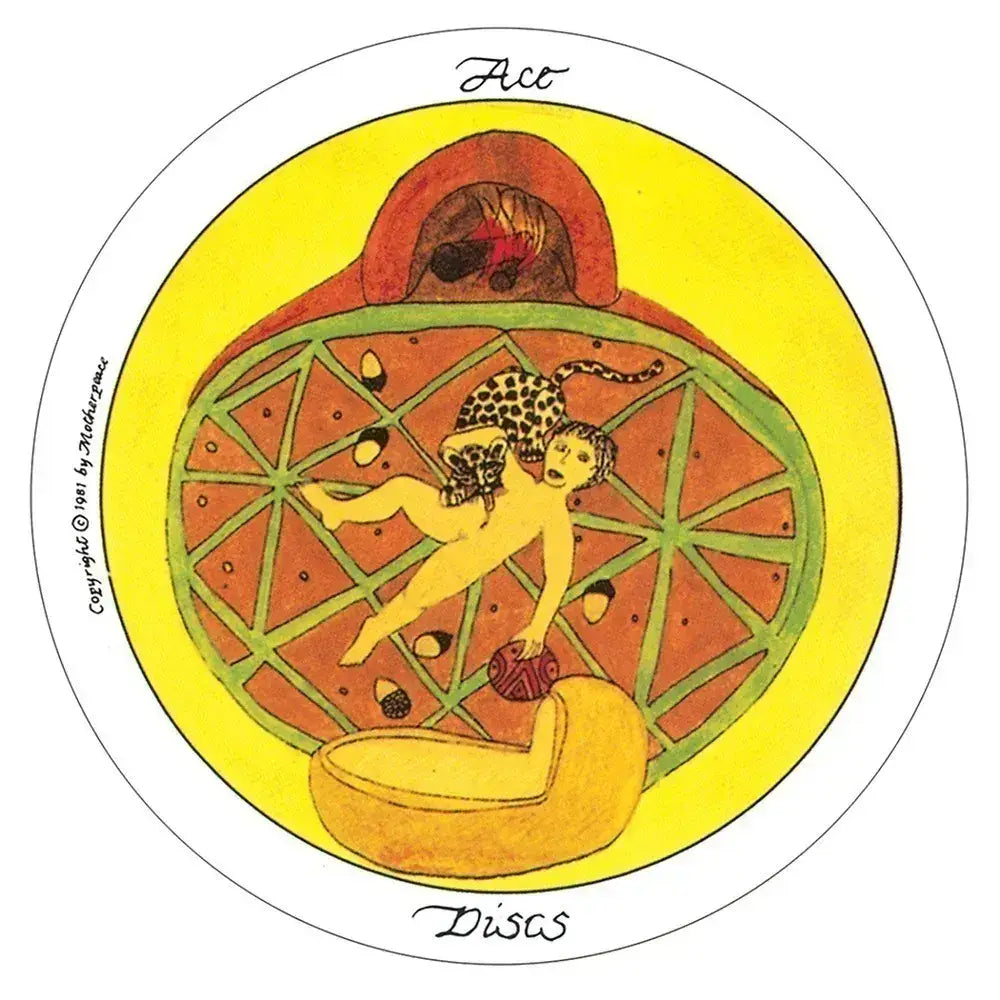 Mini Motherpeace Round Tarot Deck