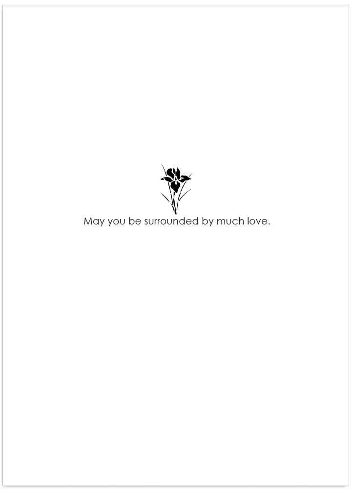 In Sympathy Lily Passionflower Greeting Card