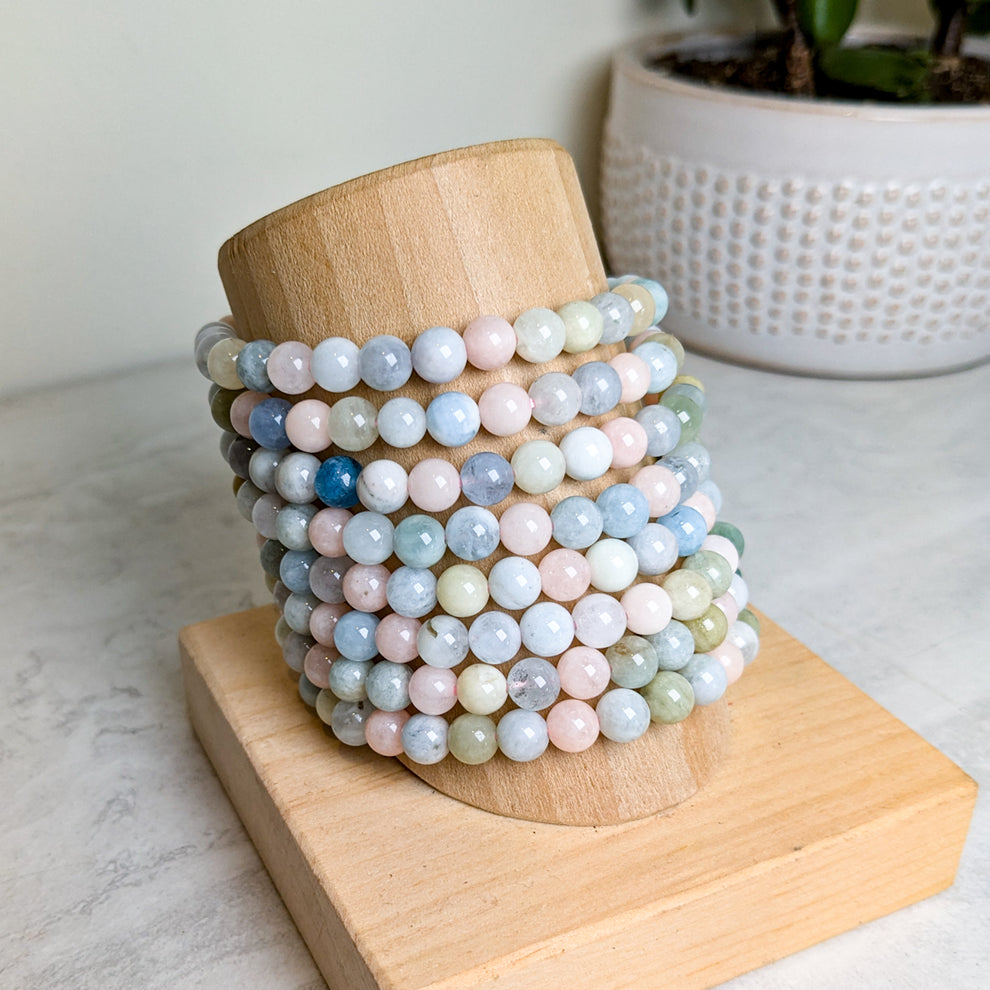 8mm Assorted Crystal Beaded Bracelets