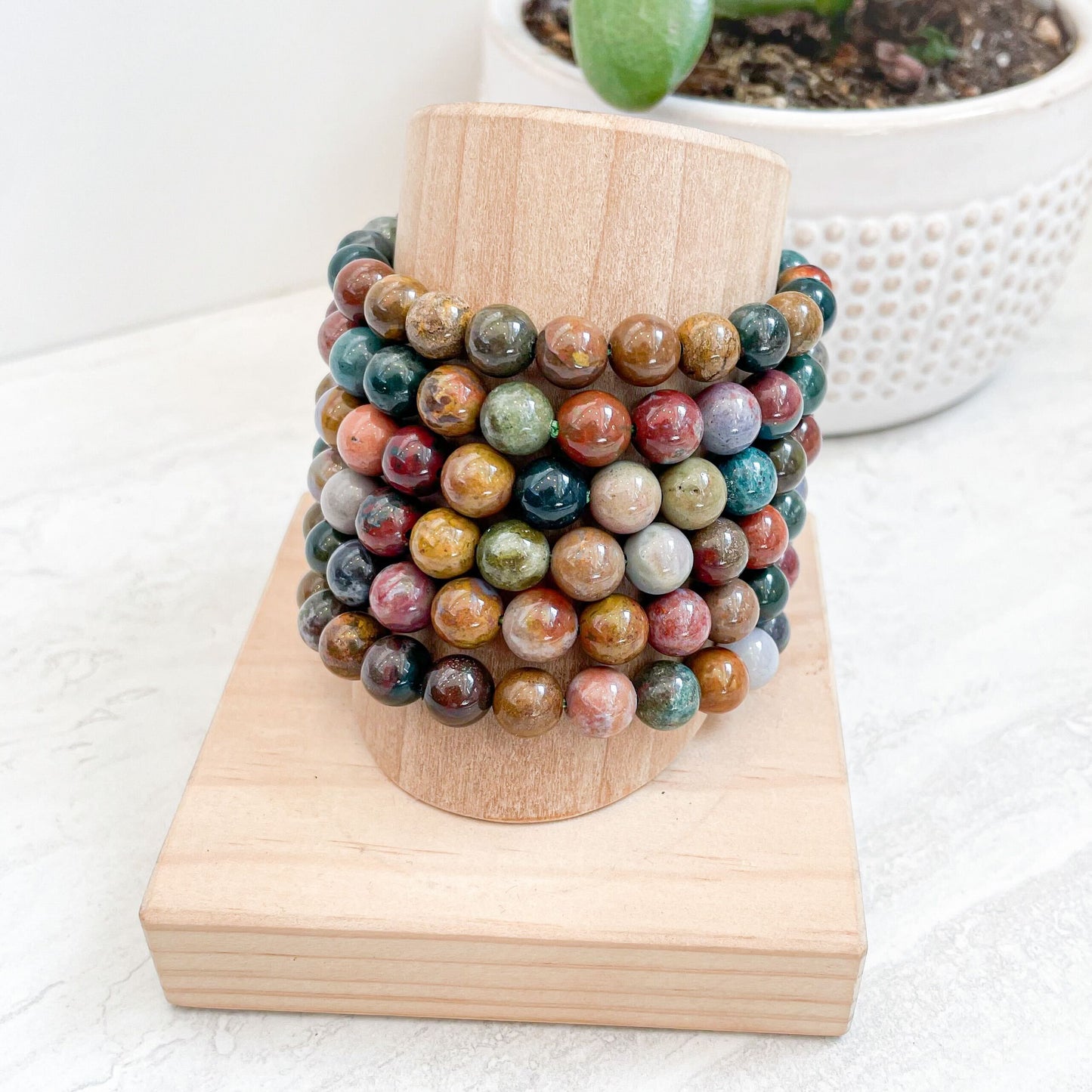 8mm Assorted Crystal Beaded Bracelets