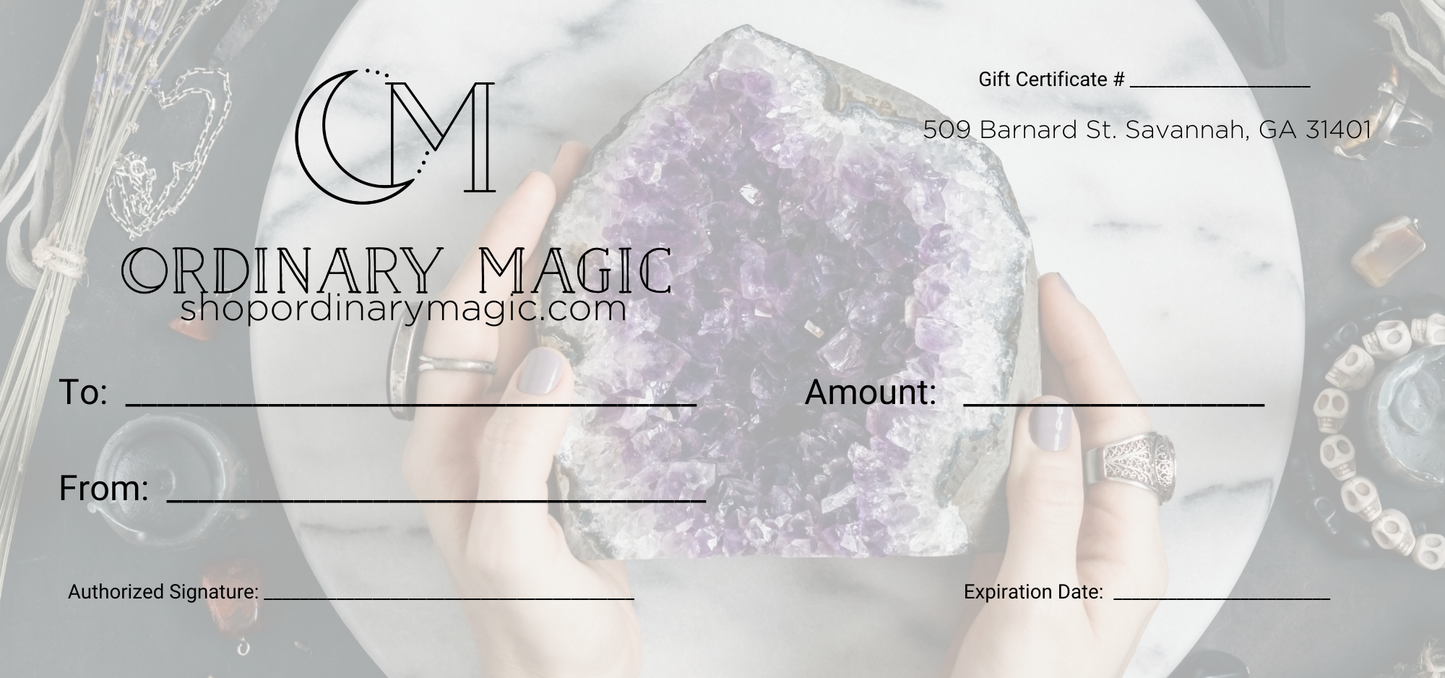 Ordinary Magic Gift Card - You Choose Amount