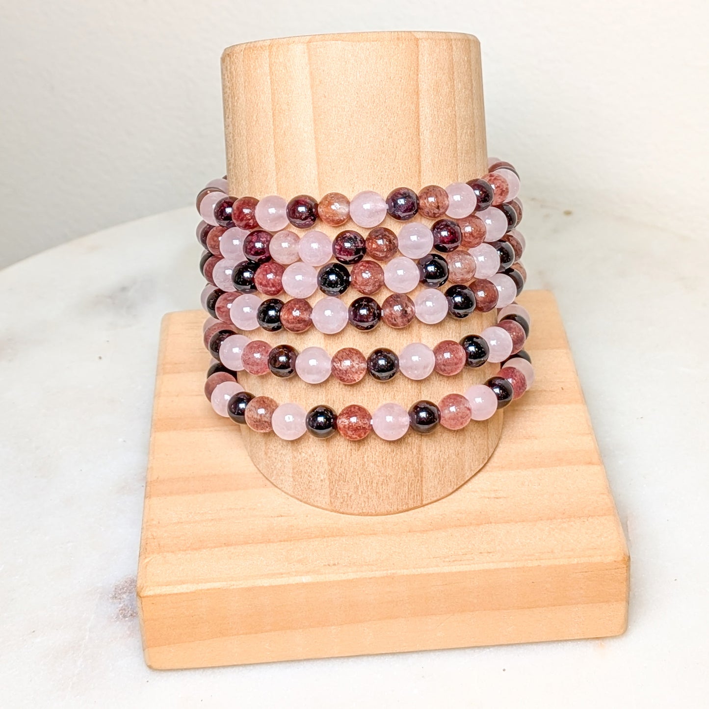 6mm Assorted Crystal Bead Bracelets