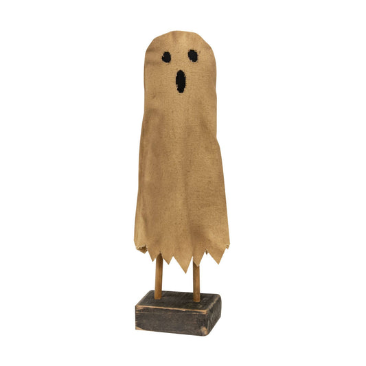 Primitive Ghost on Wooden Base