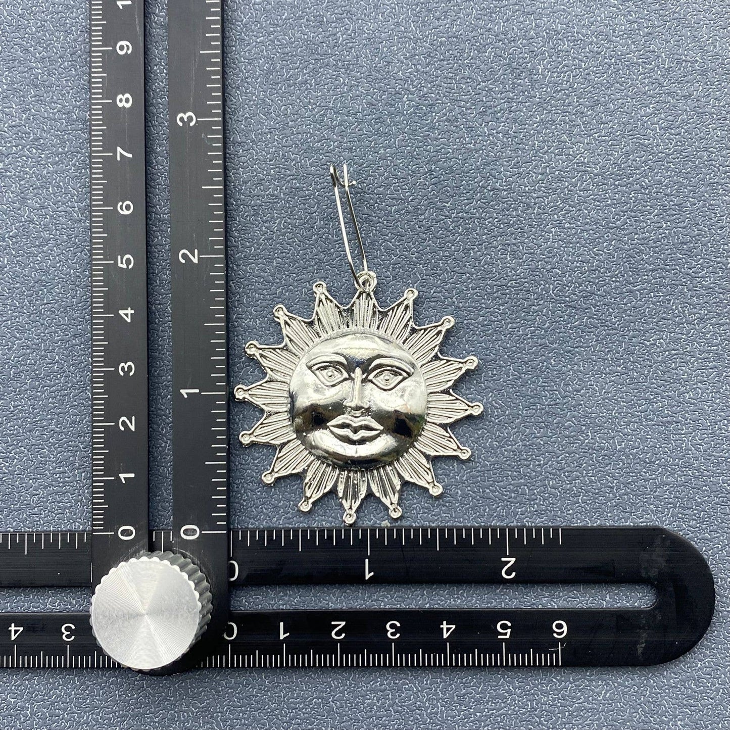Silver Sun Earrings