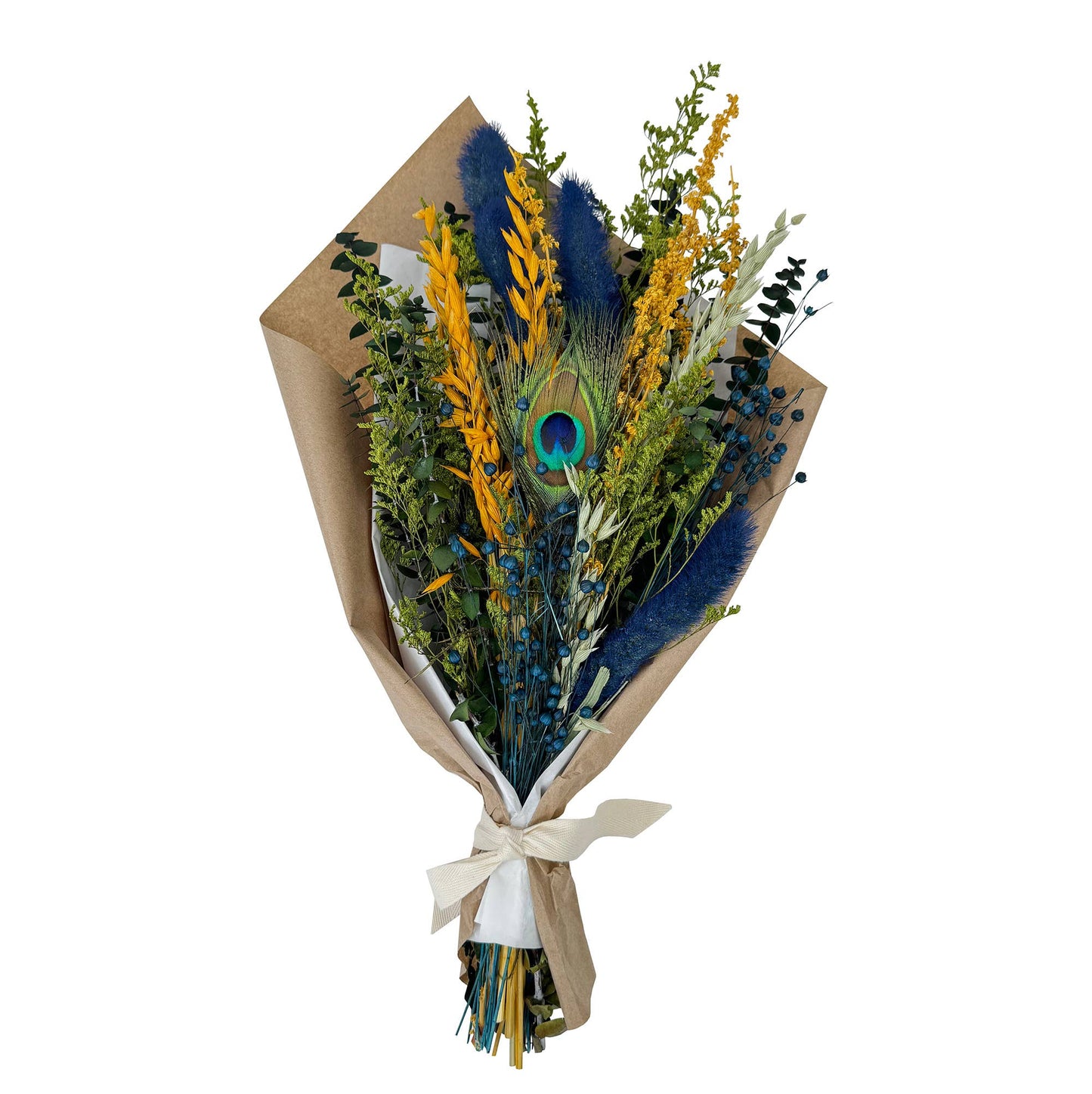 Peacock Floral Bouquet | Dried Flowers