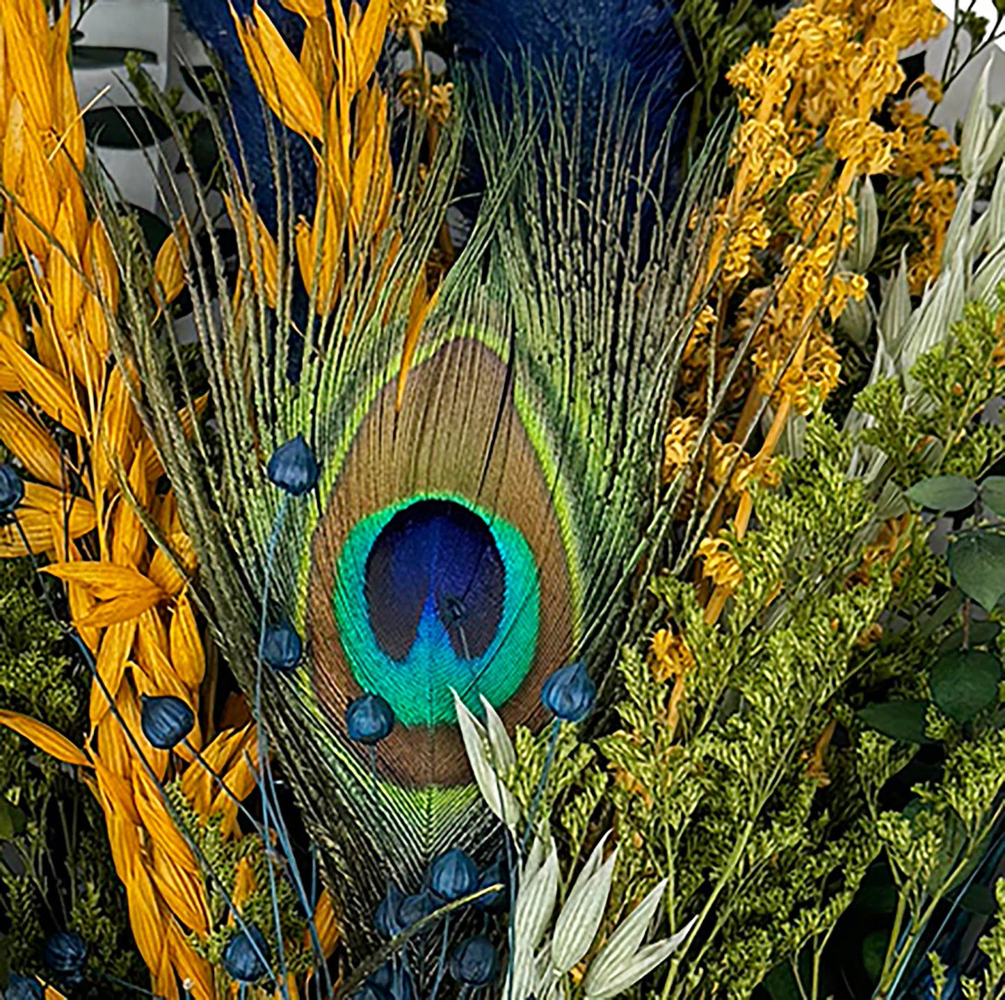 Peacock Floral Bouquet | Dried Flowers
