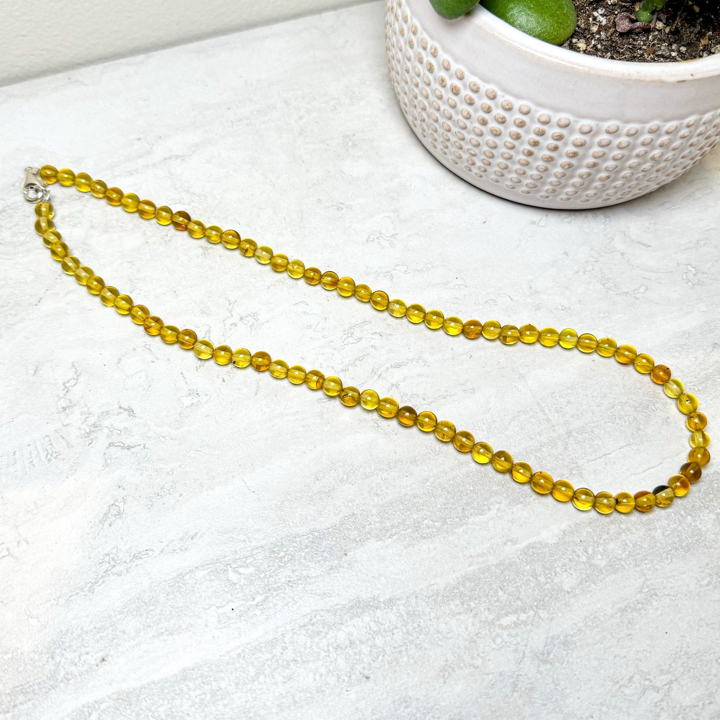 Amber Beaded Necklaces