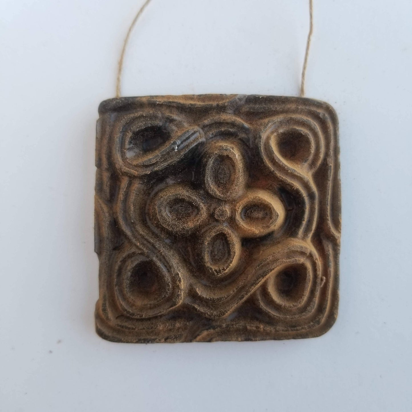 Temple Stone Beeswax Ornament | Cinnamon Finish