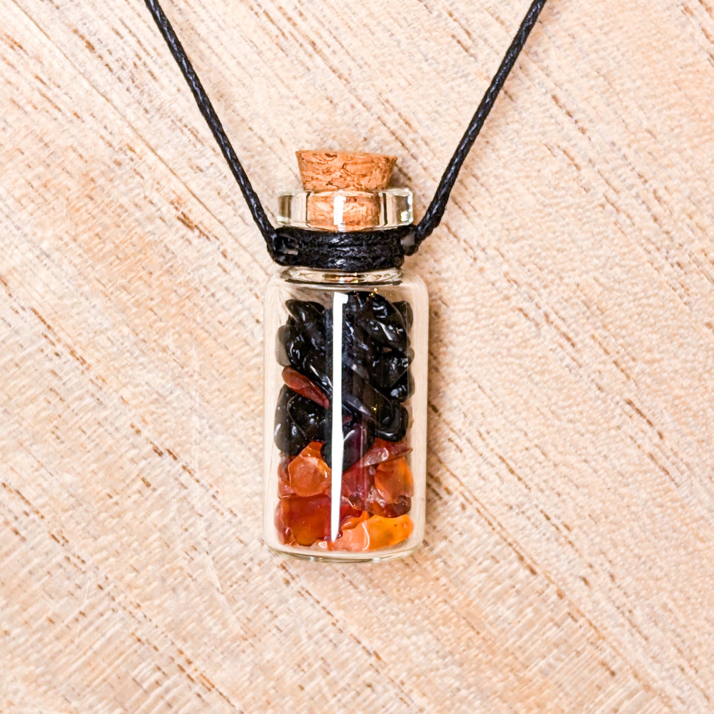 Mini Spell Jar Necklace | Various Crystals