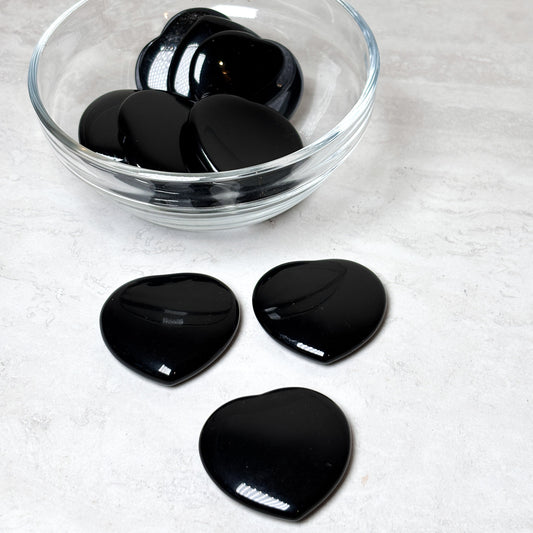 Heart Shaped Crystal Pocket/Worry Stones | Assorted