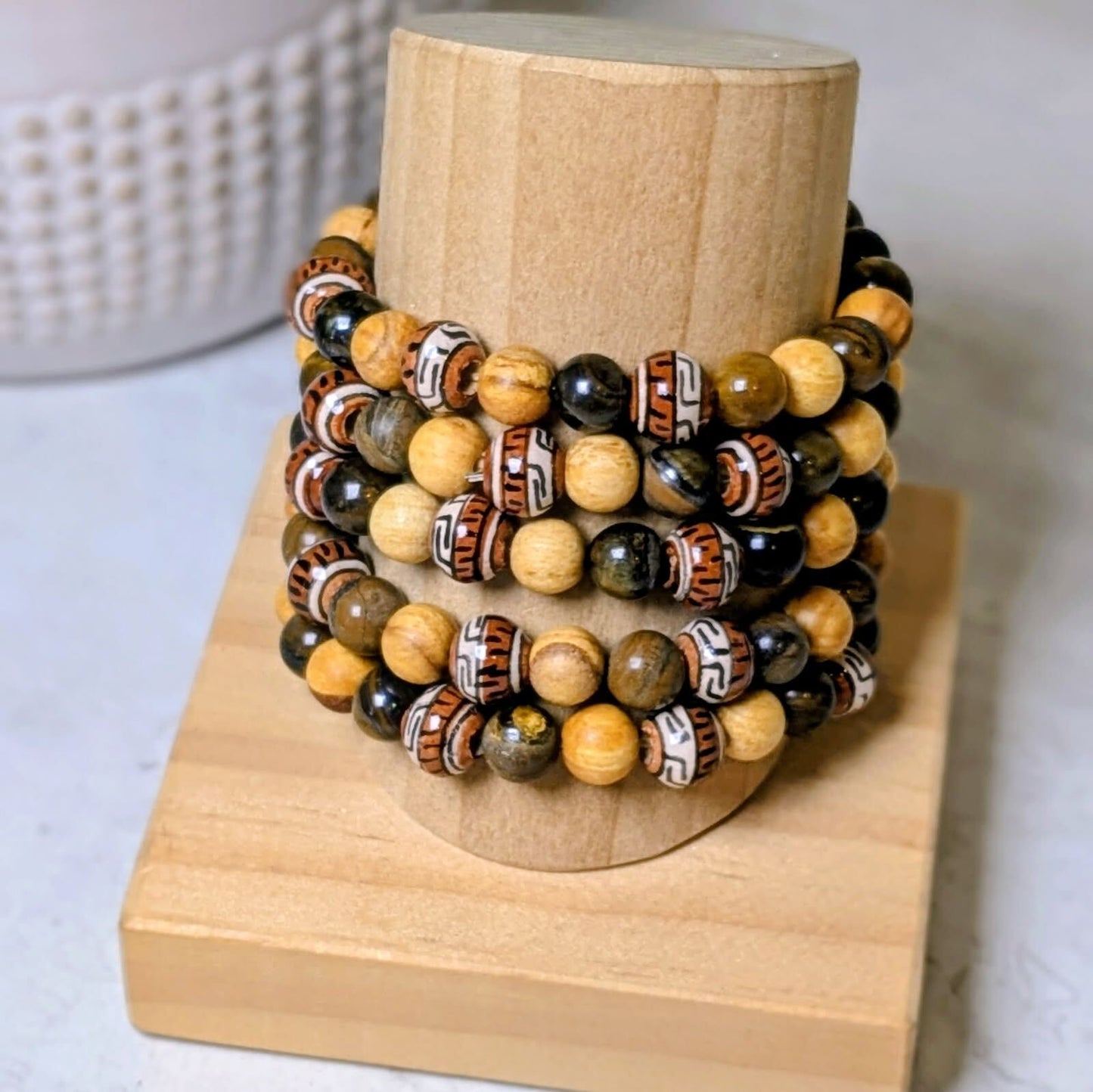 Palo Santo & Tigers Eye 8-8.5mm Bracelet