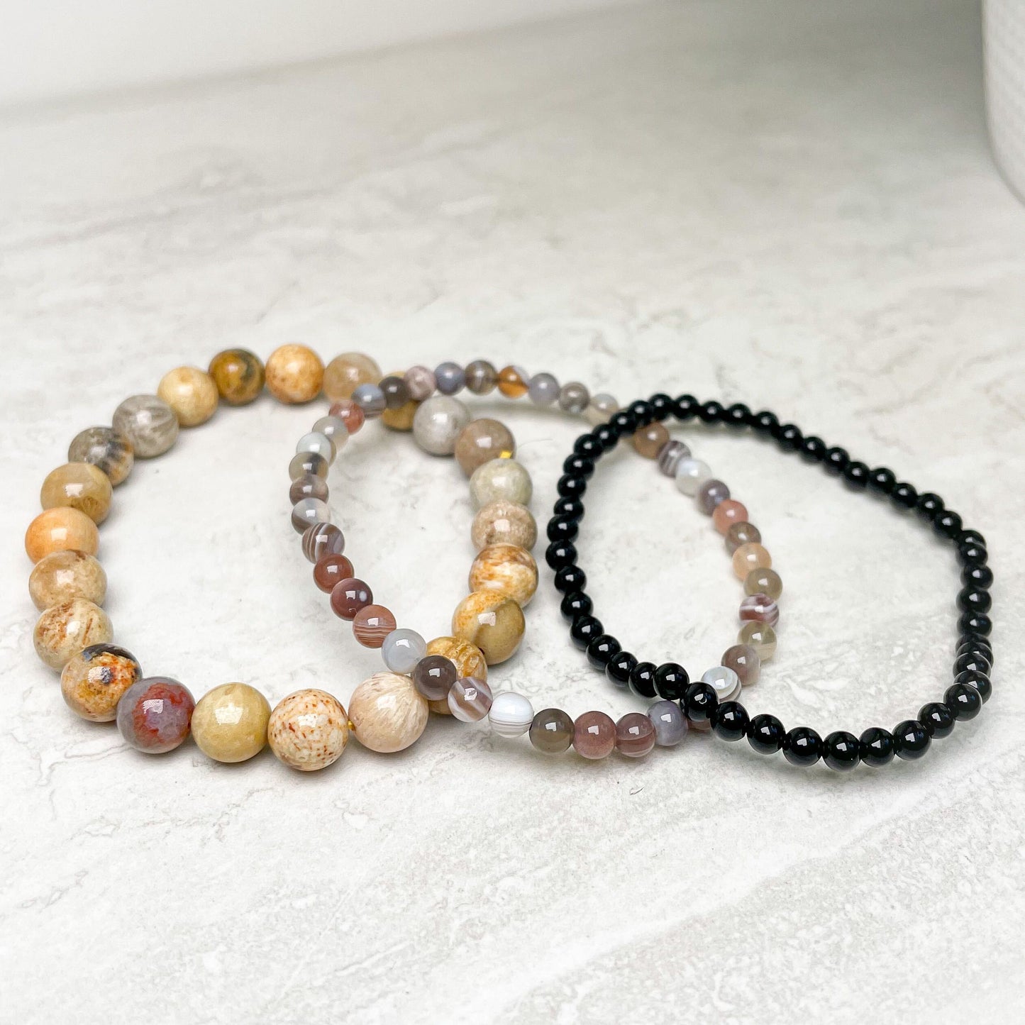 Intention Crystal Crystal Beaded Bracelet Stacks | Assorted Intentions
