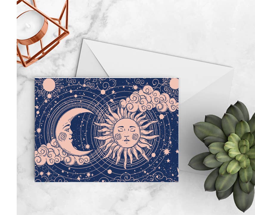 Sun, Star, and Moon Notecards