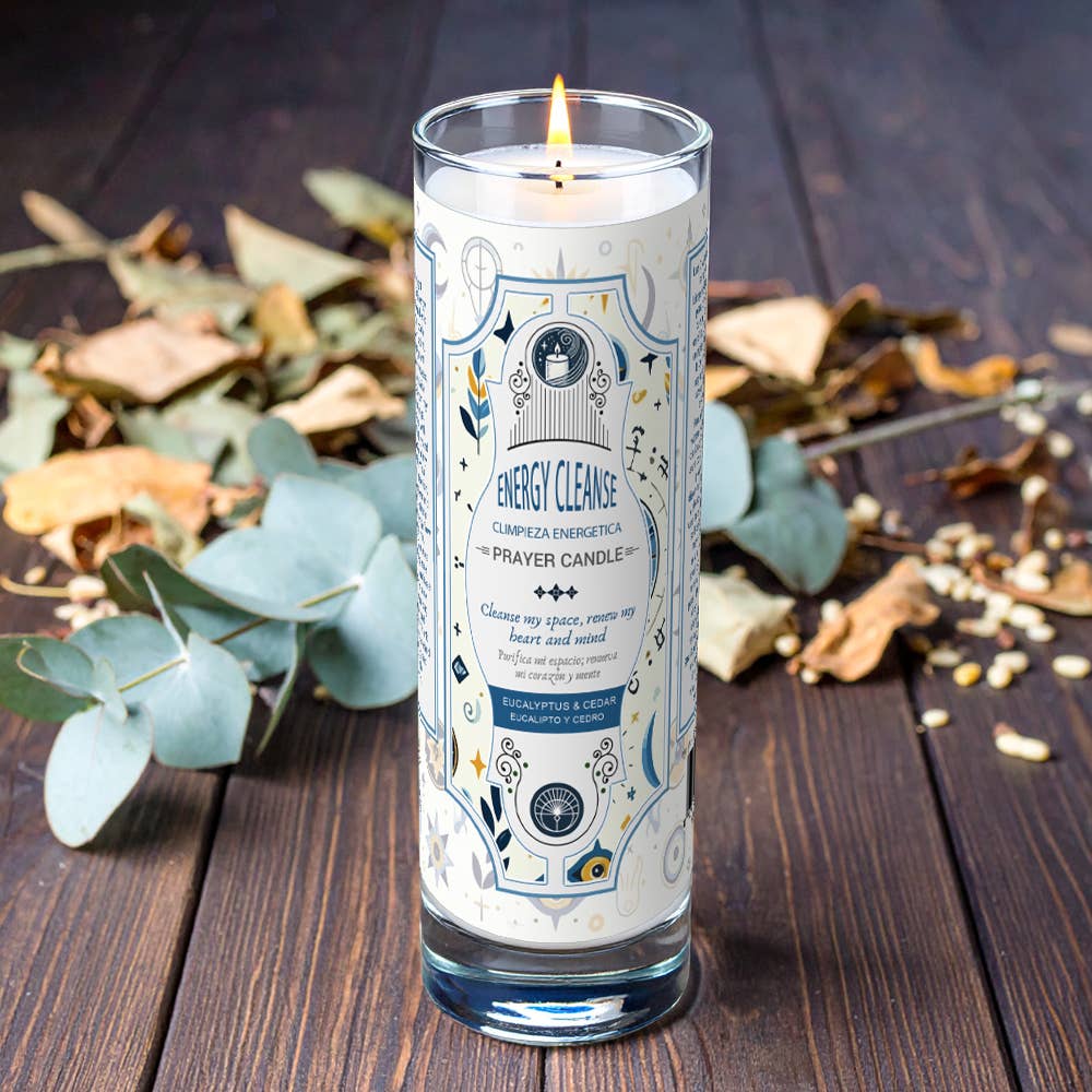 Energy Cleanse Prayer Candle 8" (9.5 oz)