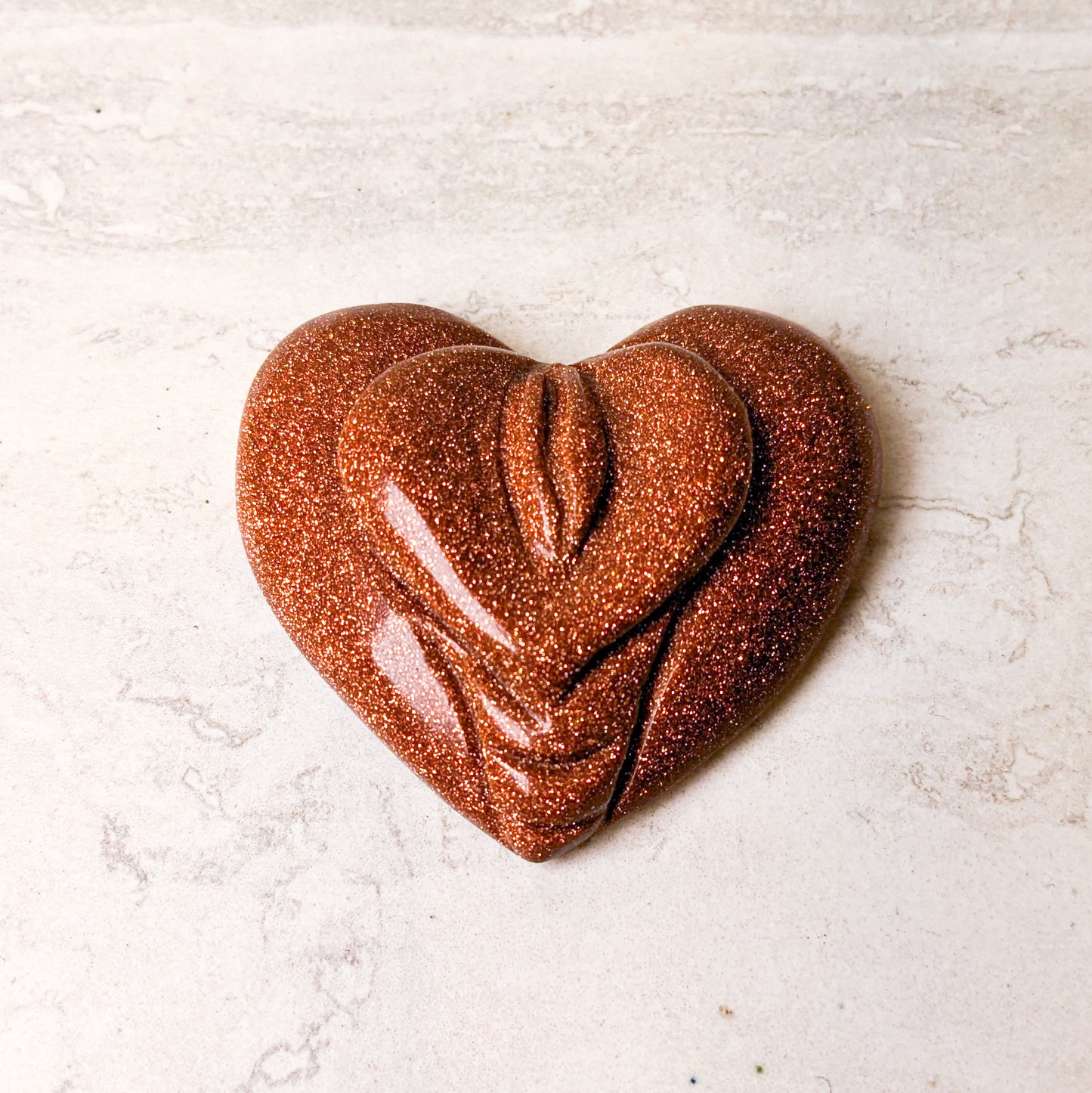 Carved Crystal Heart Yoni | Various Crystals