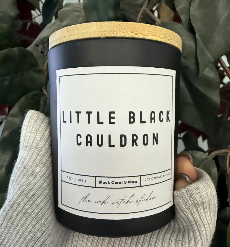 Little Black Cauldron Organic Soy Candle