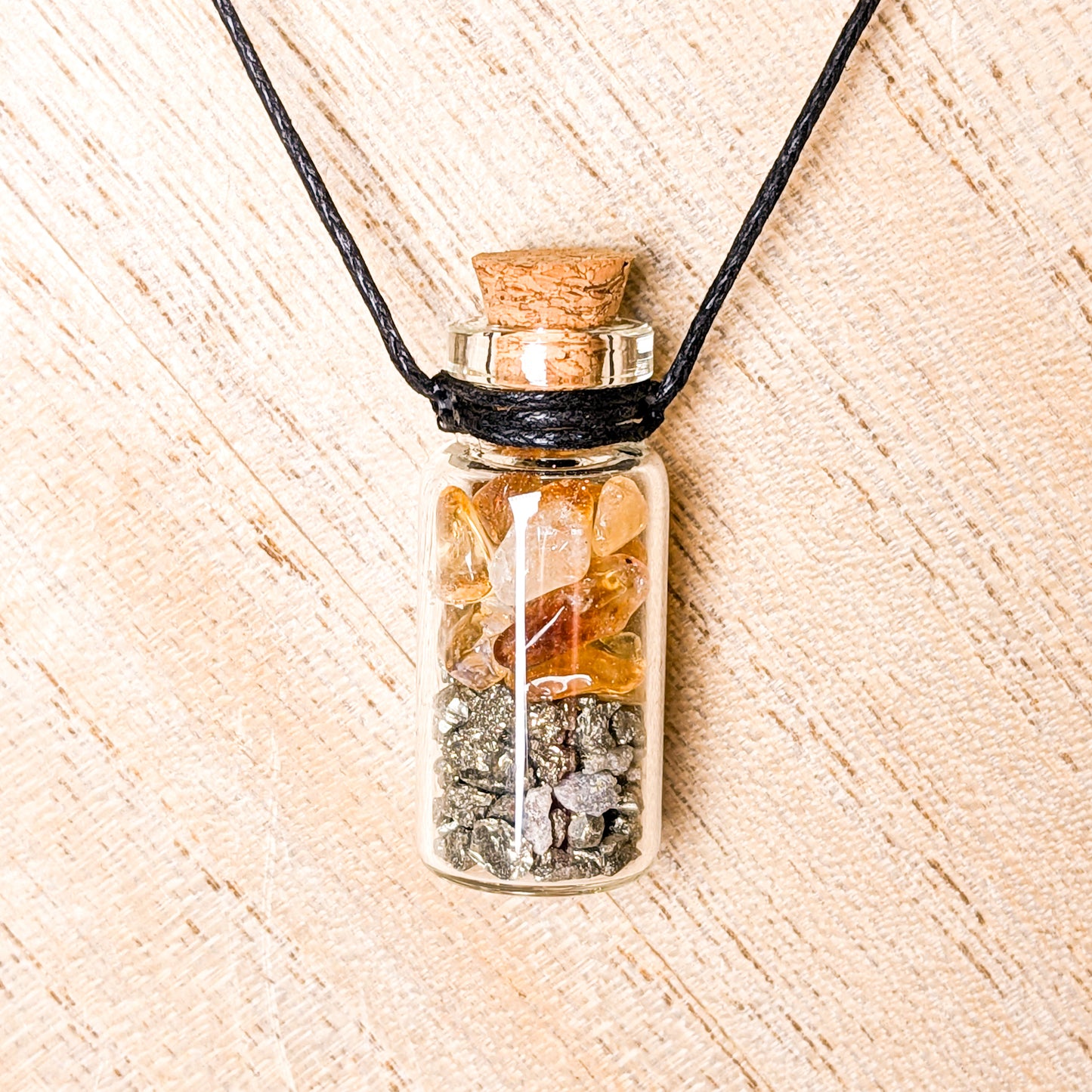 Mini Spell Jar Necklace | Various Crystals