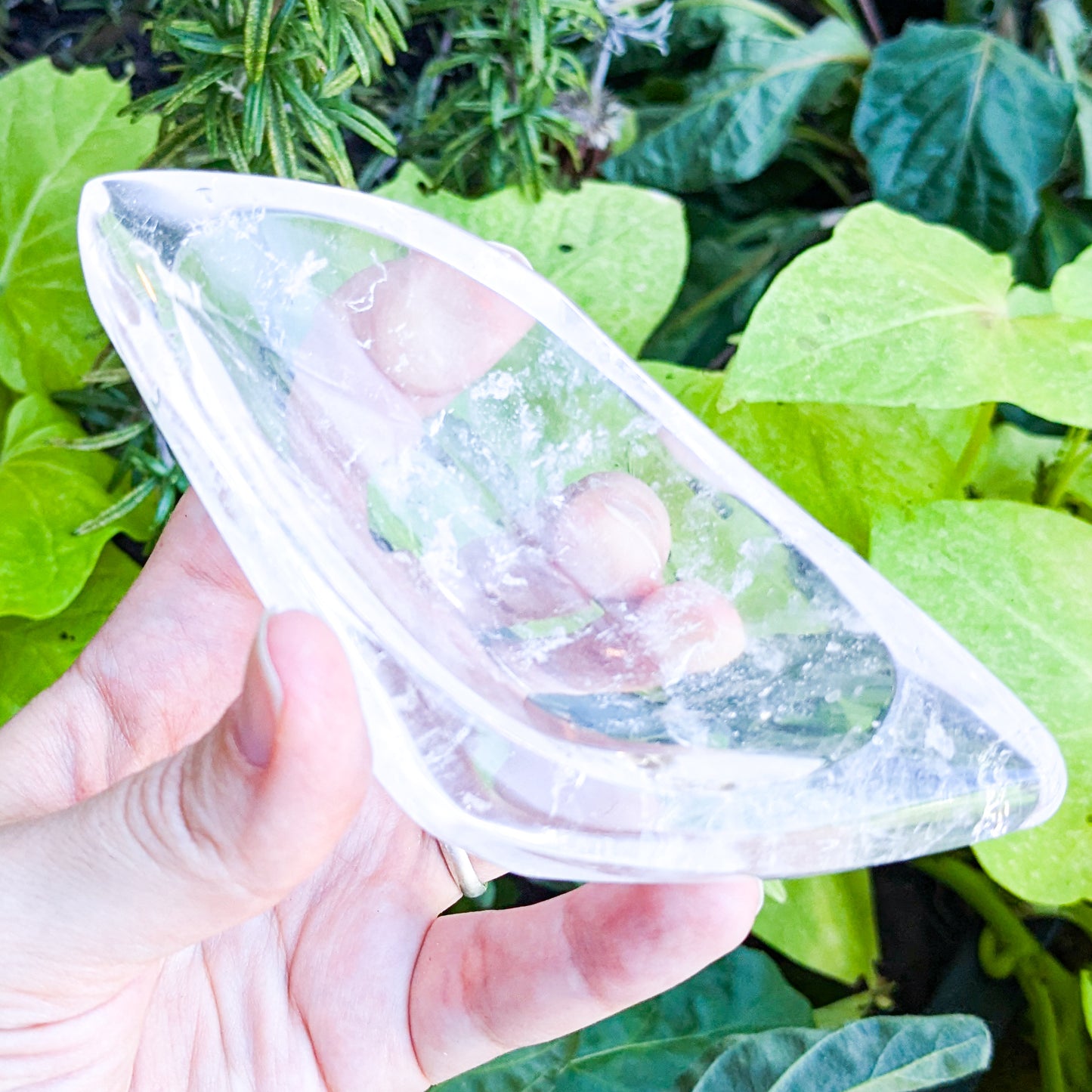 Clear Quartz Crystal Bowl