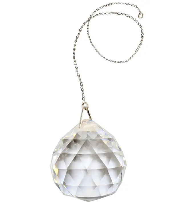 Crystal Sphere Faceted Suncatcher
