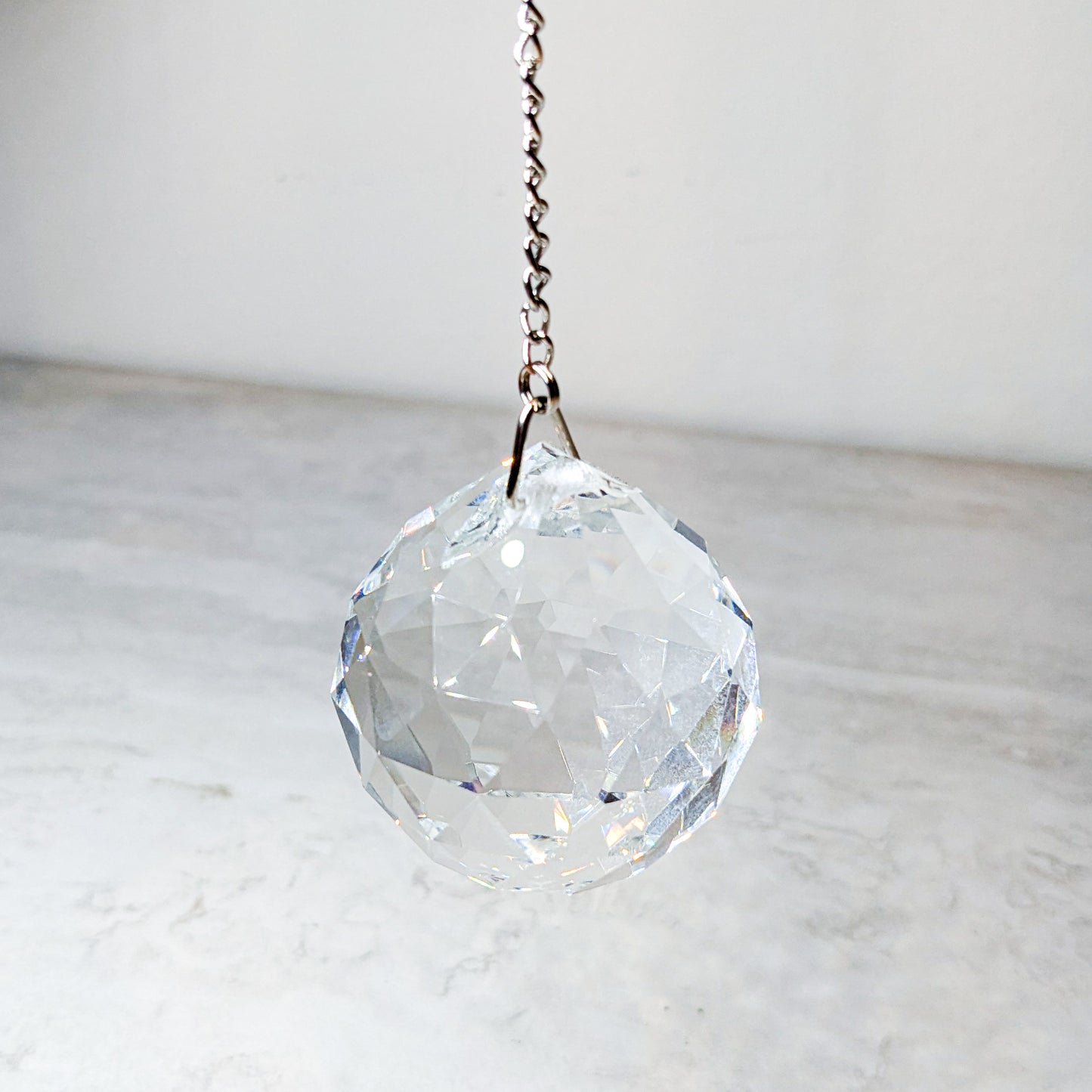 Crystal Sphere Faceted Suncatcher
