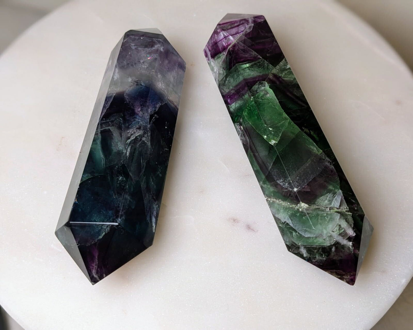 Fluorite Double Terminated Point 3-5"