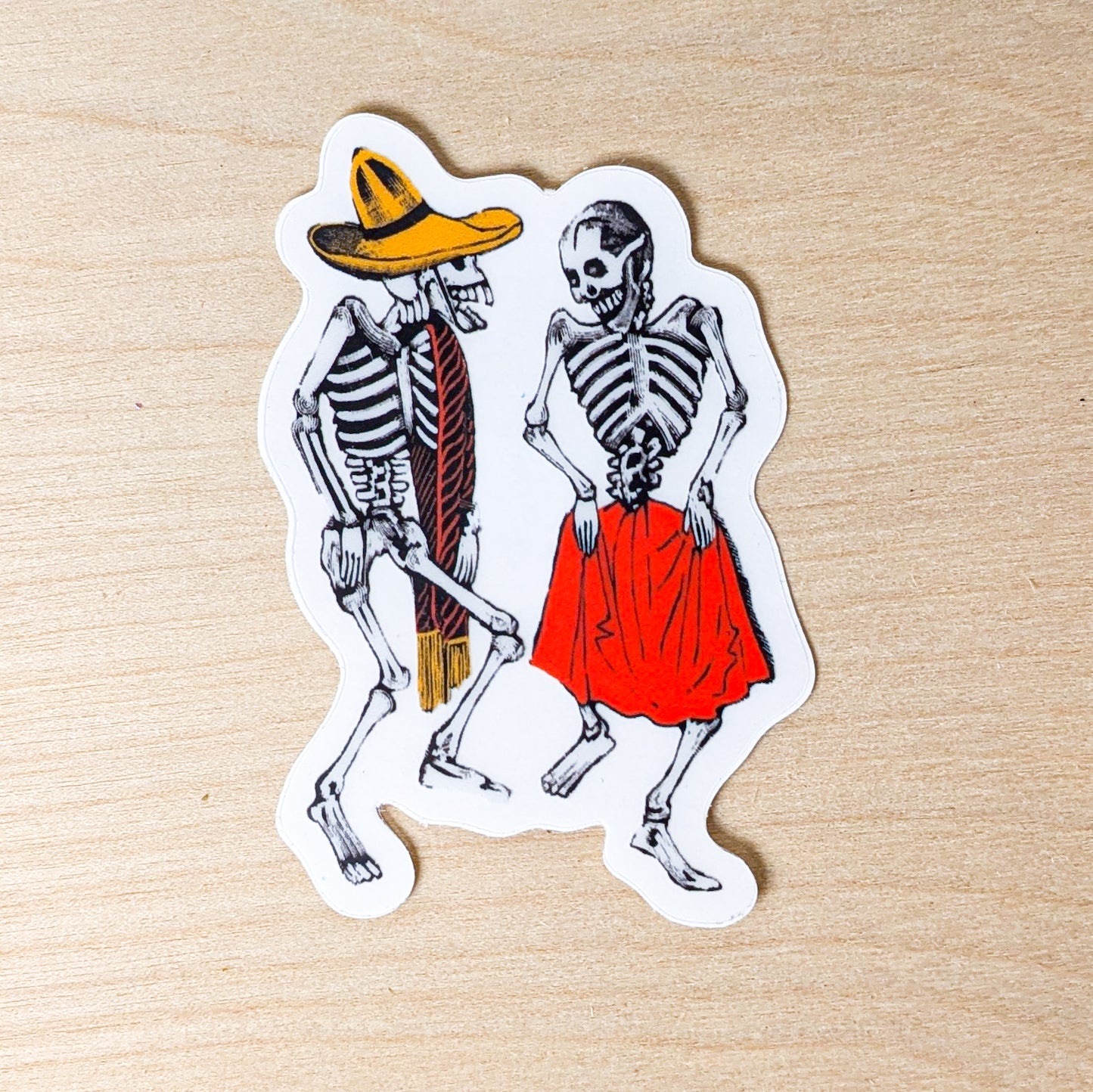 Dancing Skeletons Sticker