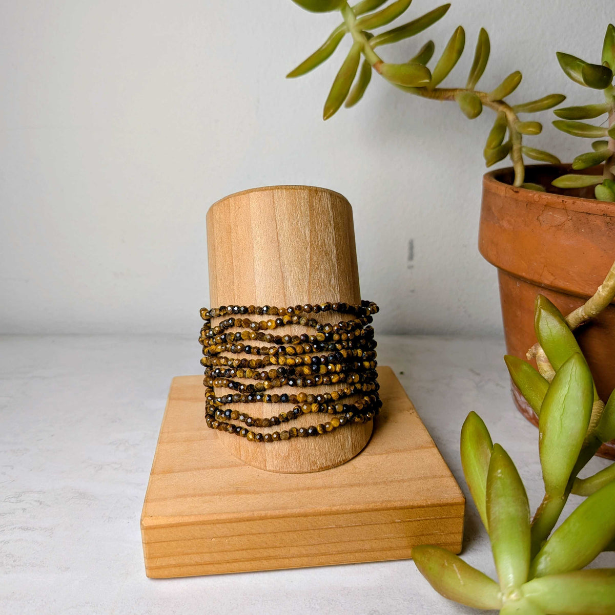 Crystal Faceted Beaded Bracelets | 3mm