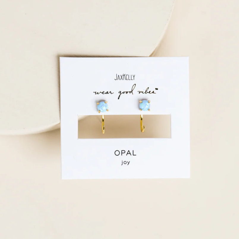 Huggies - Fire Opal - Earring