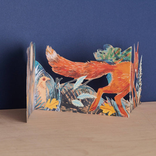 Fox, Unfolding Cutout Card | Art Angels