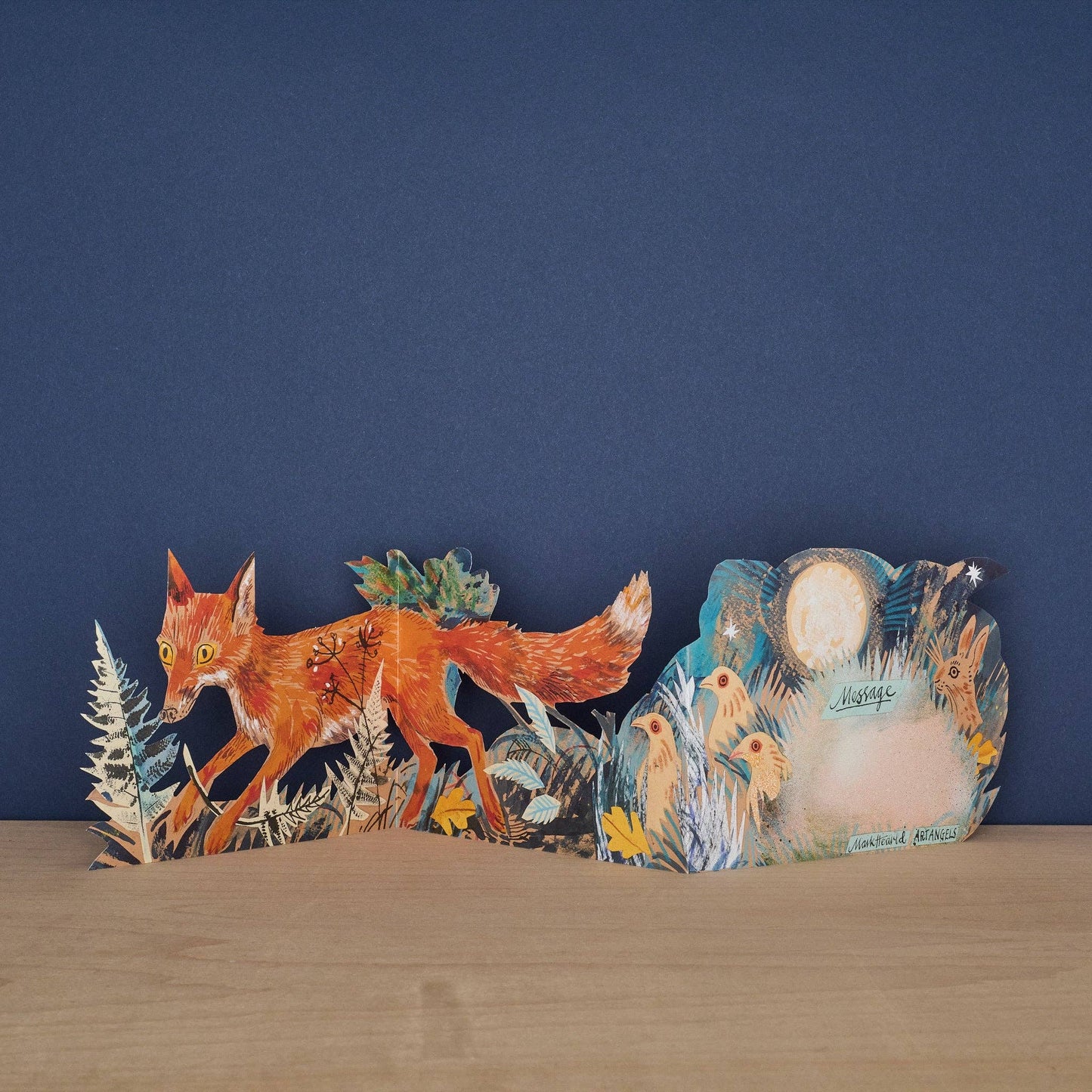 Fox, Unfolding Cutout Card | Art Angels