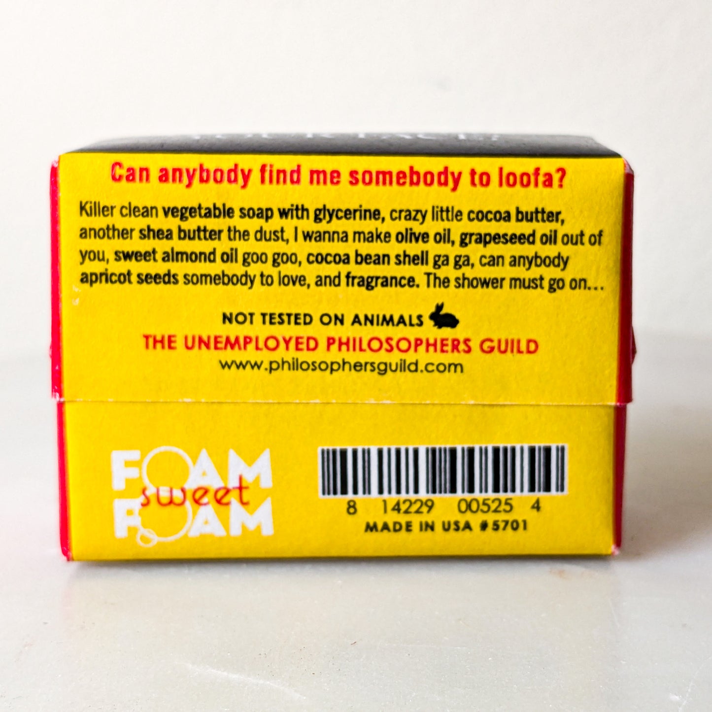 We Will Wash You Freddie Mercury Mini Bar Soap