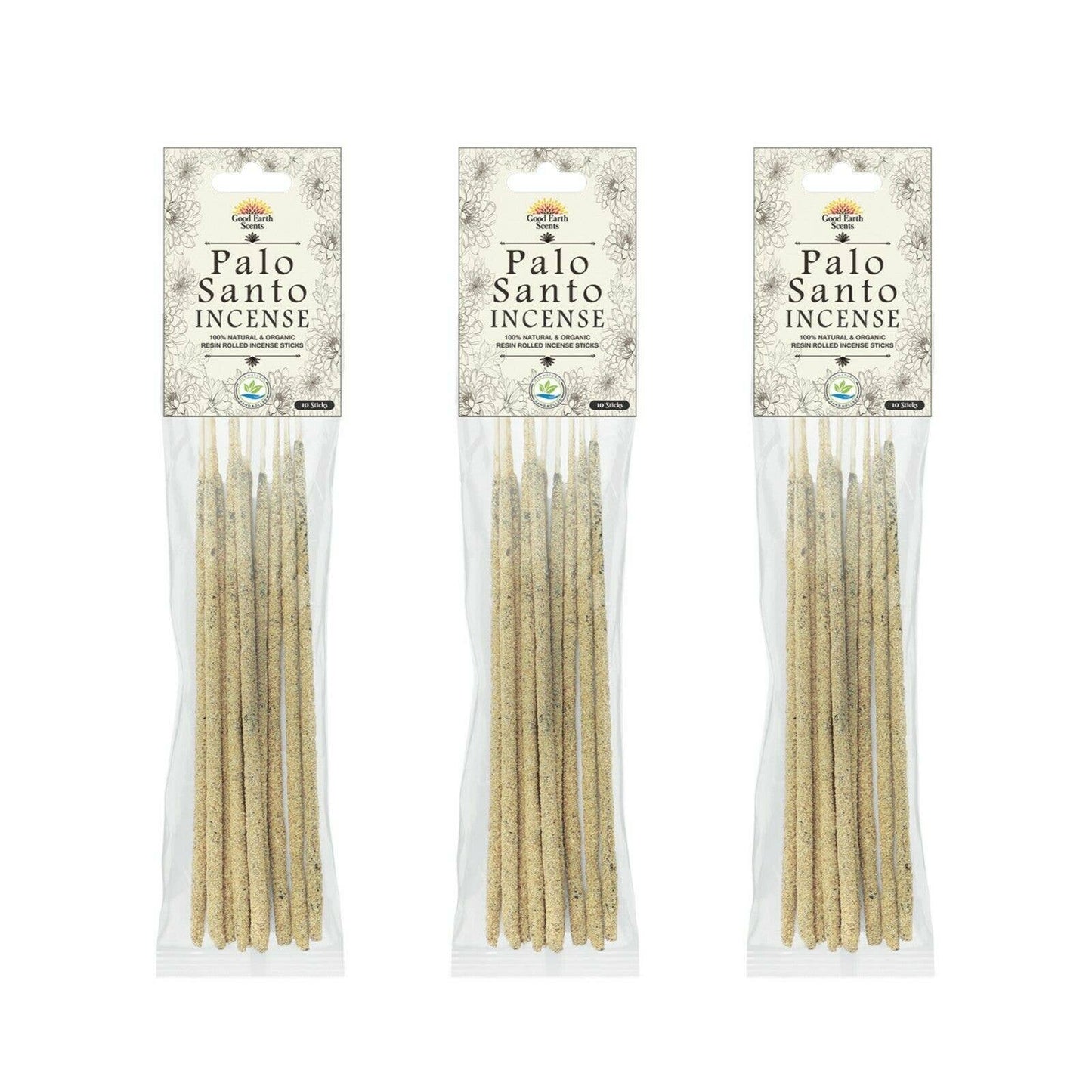 Palo Santo Artisan Resin Rolled Incense Sticks (10)