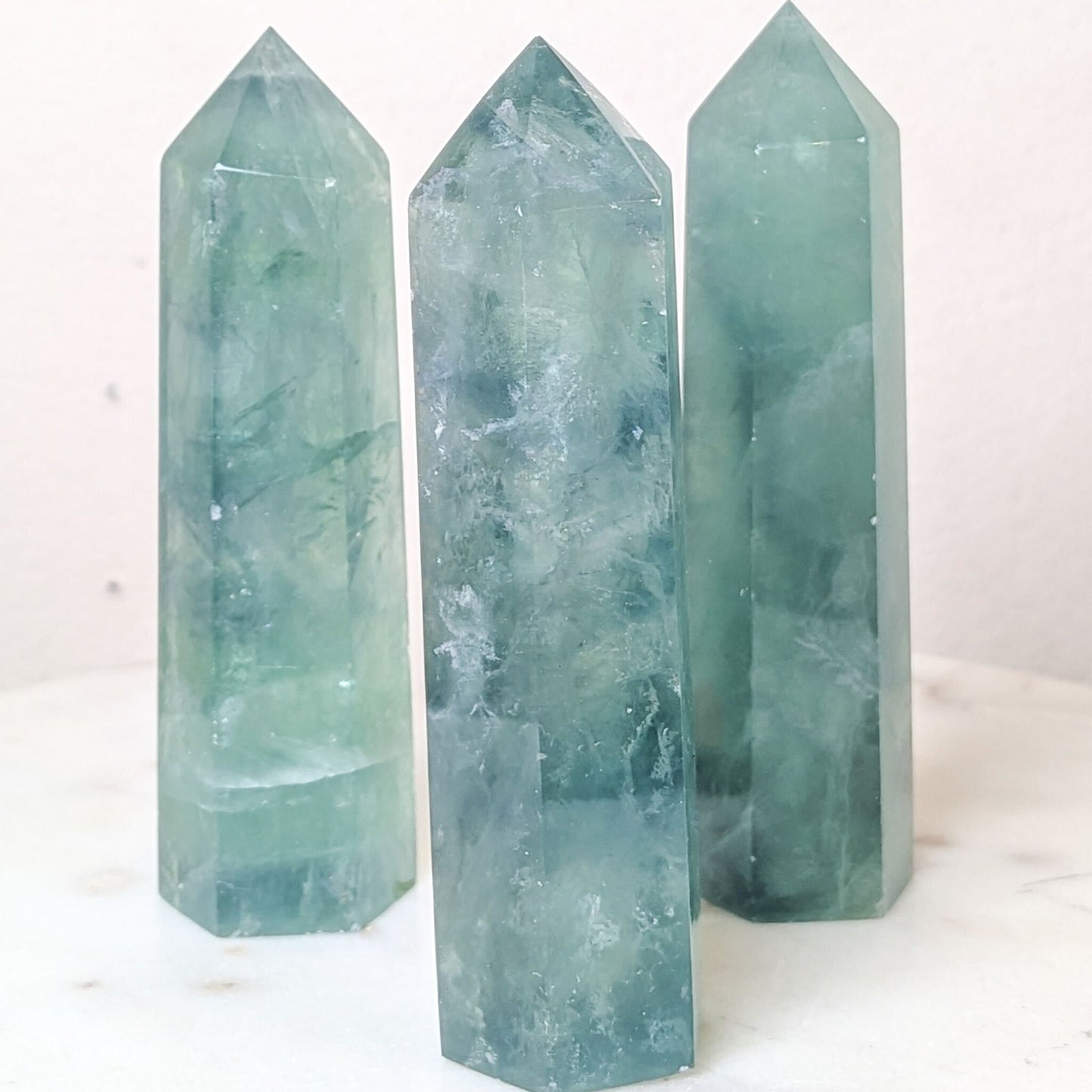 Green Fluorite Points