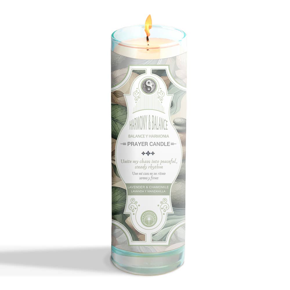 Harmony And Balance Prayer Candle 8" (9.5 oz)