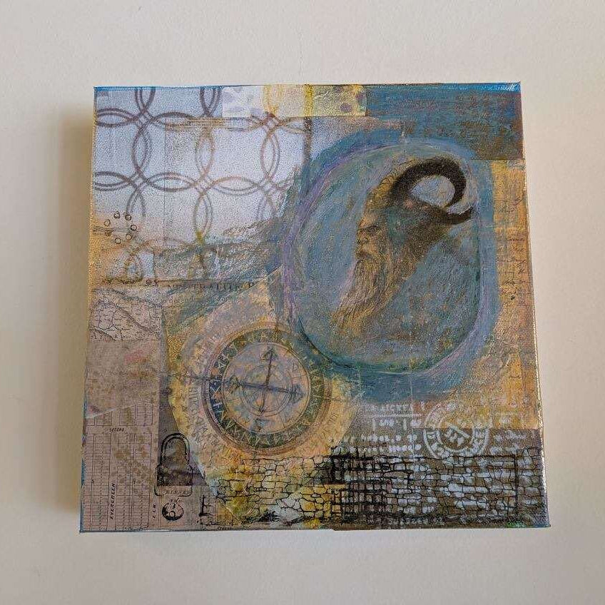 He Who Holds the Stars by Julie Bird - 10x10"