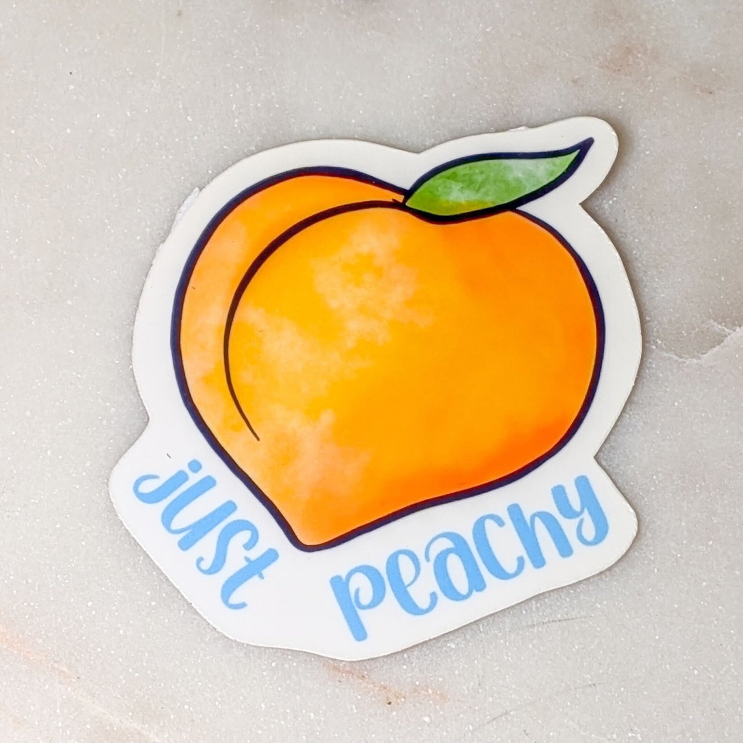 Just Peachy Sticker
