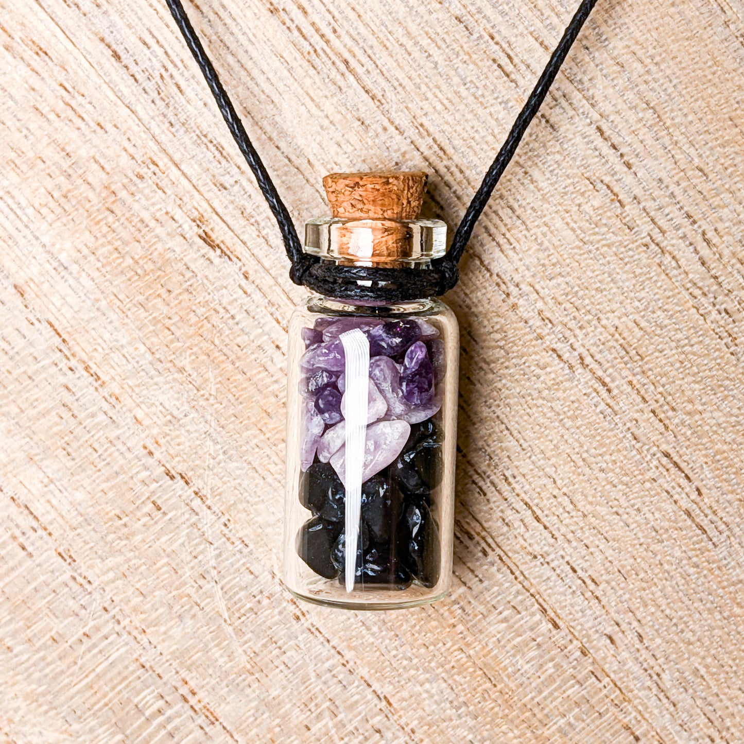 Mini Spell Jar Necklace | Various Crystals