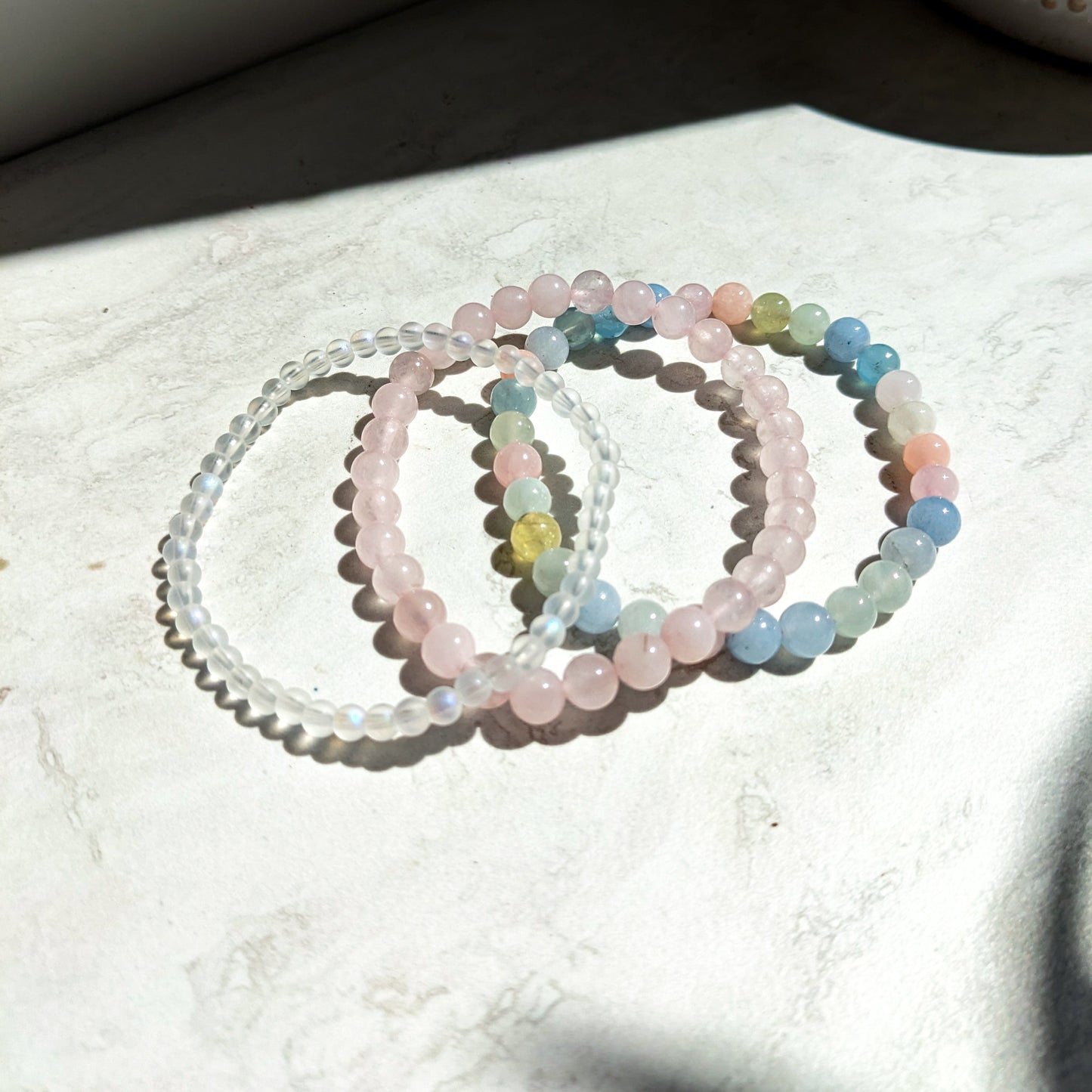 Intention Crystal Crystal Beaded Bracelet Stacks | Assorted Intentions
