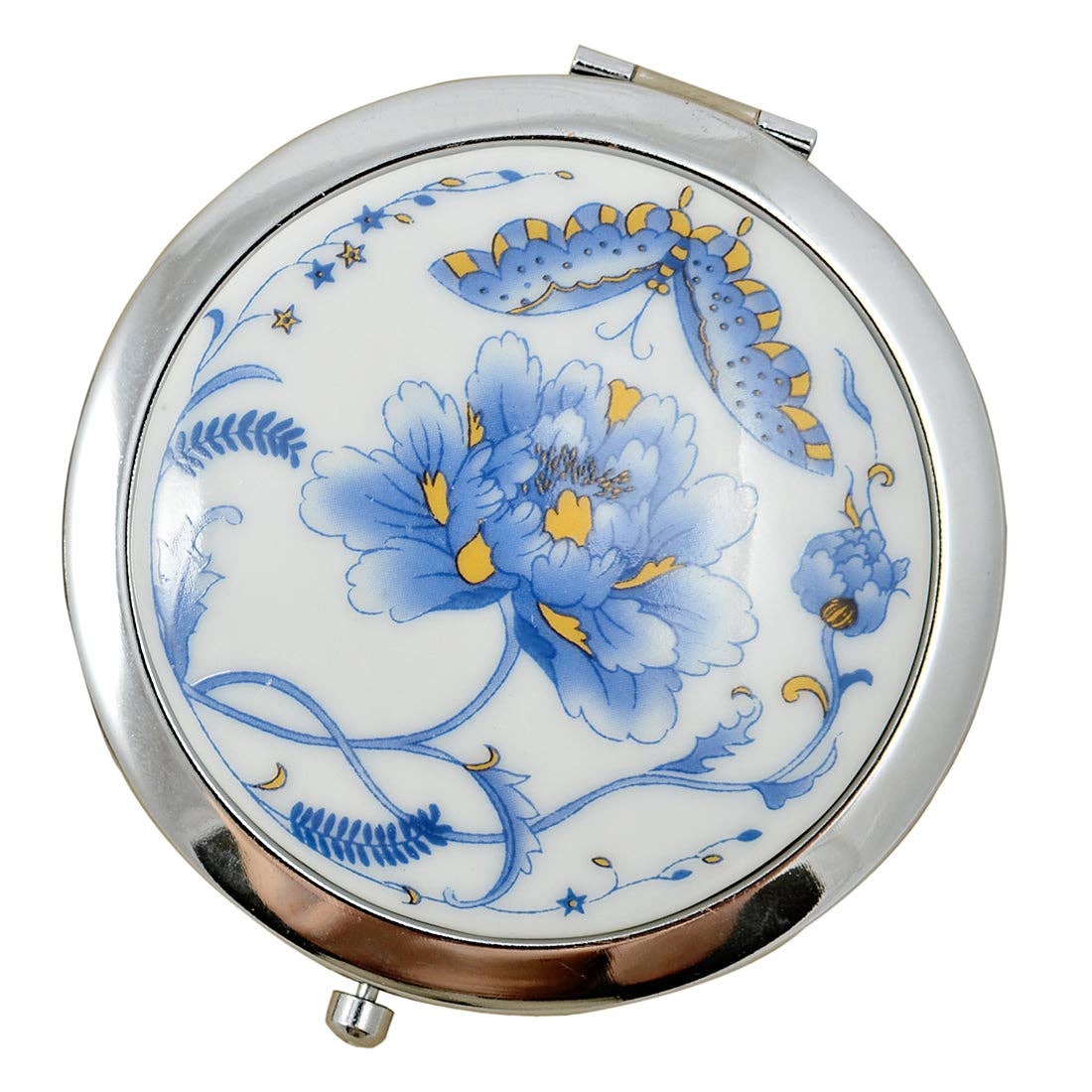 Porcelain Compact Mirrors - Blue