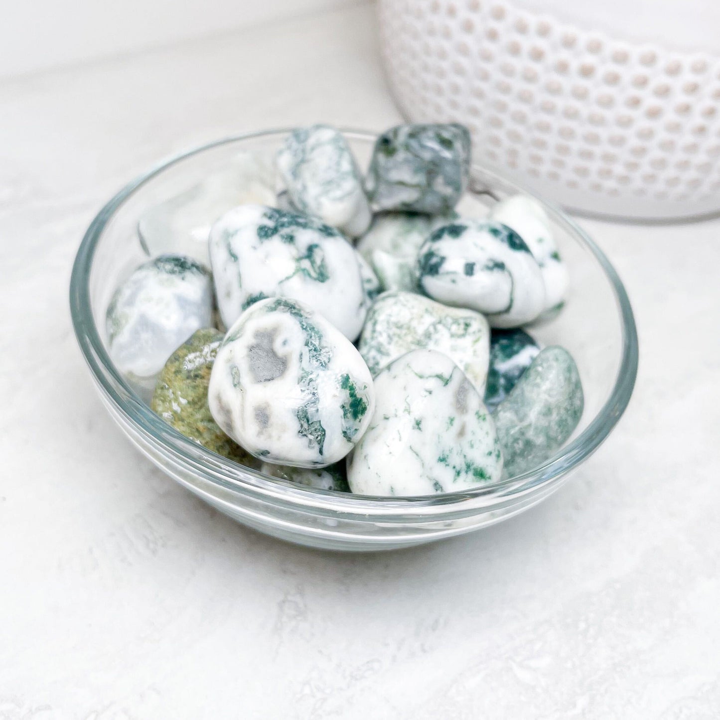 Moss Agate Tumbles