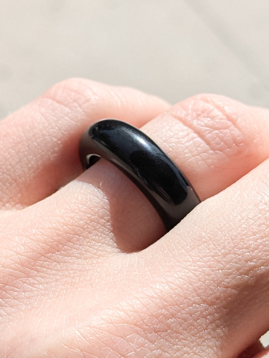 Black Obsidian Ring