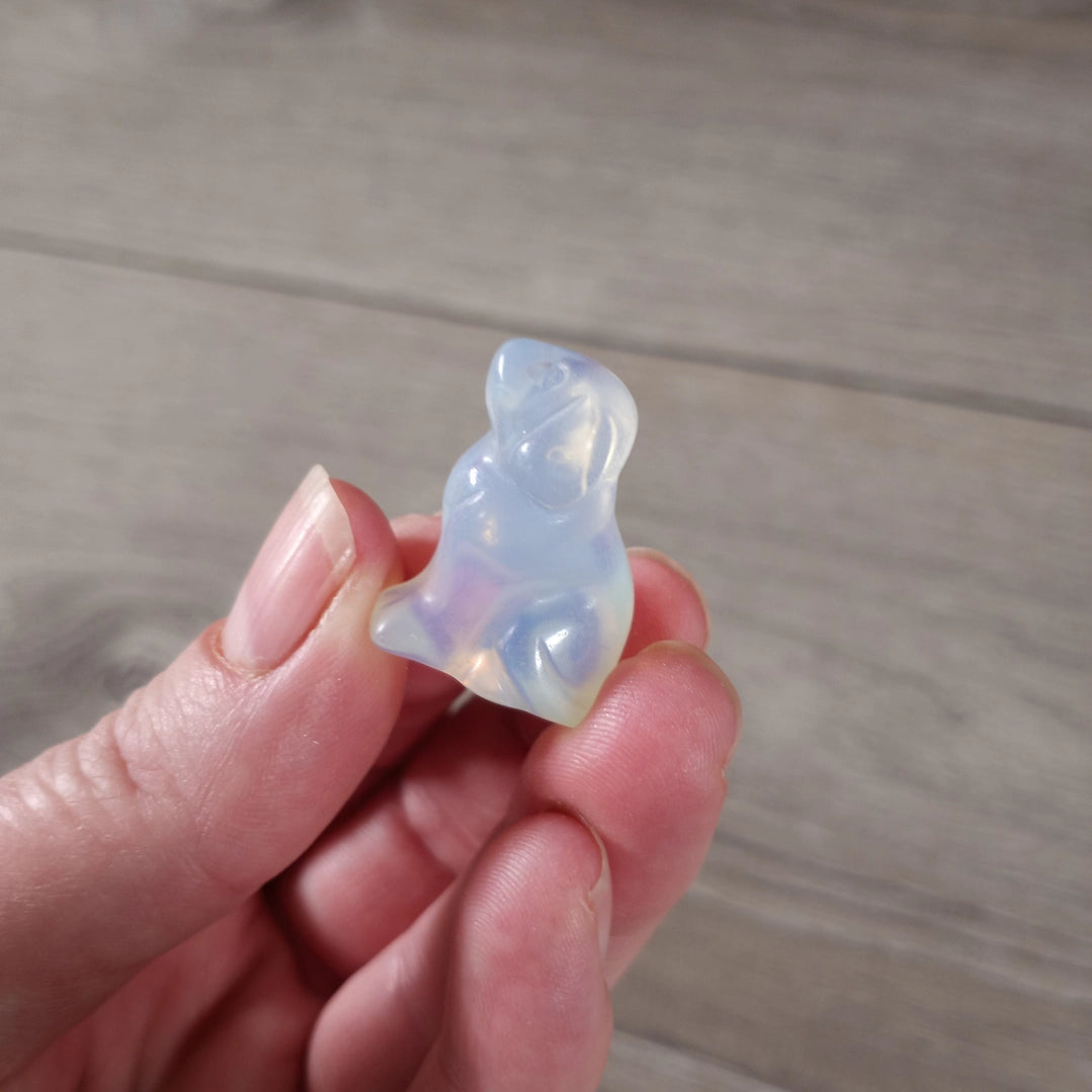 Dog Crystal Figurine- Opalite